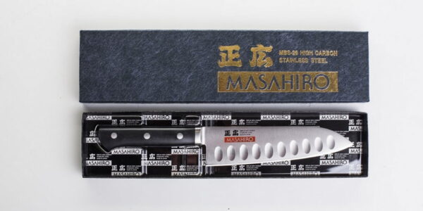 Masahiro MV-H Nóż Santoku 175mm Żłobiony