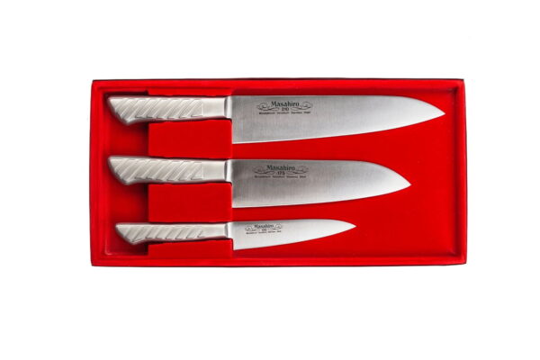 Masahiro MV-S Komplet 3 profesjonalnych noży kuchennych