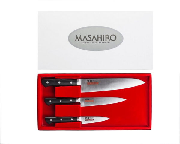 Masahiro MV-H Proesjonalny Zestaw 3 Noży Kuchennych
