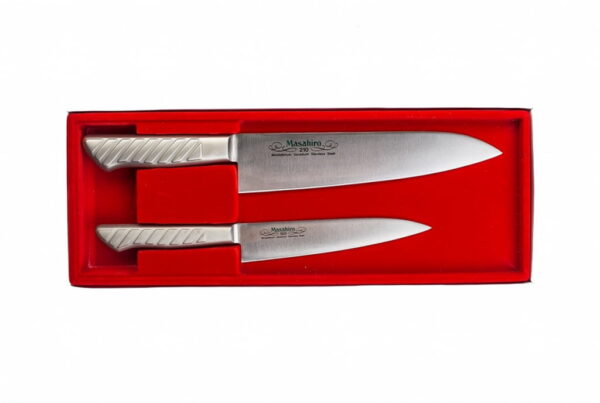 Masahiro MV-S Zestaw 2 noży: Uniwersalny 150 mm + Nóż Szefa Kuchni 210 mm