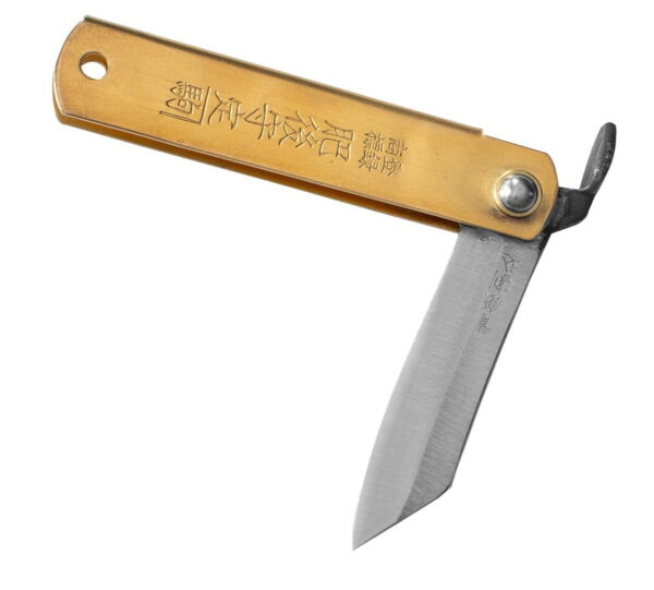 Nóż składany Higonokami 55mm Aogami Pocket Brown