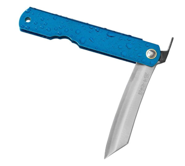 Nóż składany Higonokami Mizushibuki 80mm Aogami Blue