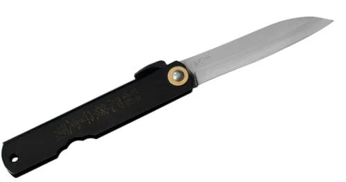 Nóż składany Shirogami Higonokami 79mm Sasaha Black