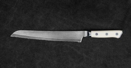 Mcusta Zanmai Damascus Corian Nóż do pieczywa 23 cm