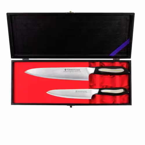 Tojiro Flash Komplet: Nóż szefa "Gyuto" 21 cm + uniwersalny 15 cm