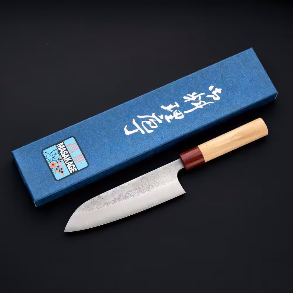 Masakage Yuki Santoku 165mm Shirogami #2 - obrazek 4