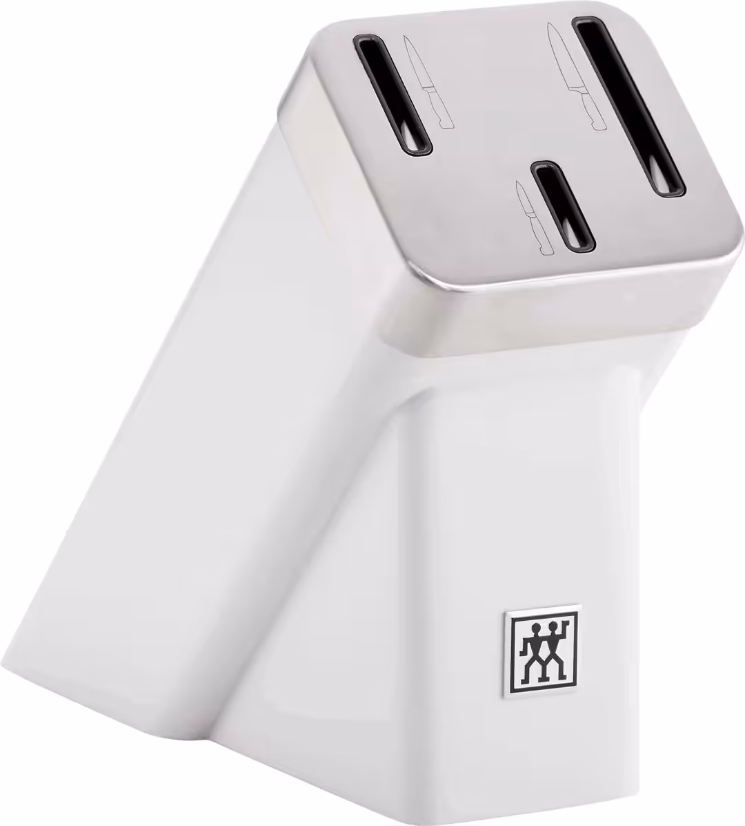 ZWILLING FOUR STAR Zestaw 3 noży w bloku samoostrzącym biały - obrazek 2