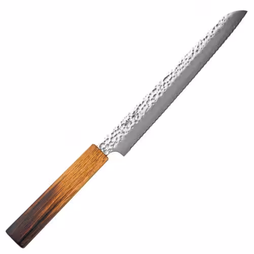 Kanetsugu Shiun Nóż do chleba 21 cm Burnt Lacquer VG-10
