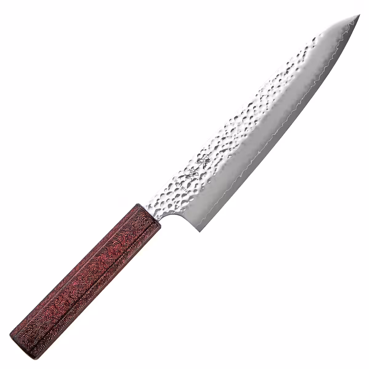 Kanetsugu Shiun Gyuto Knife 20 cm Red VG-10