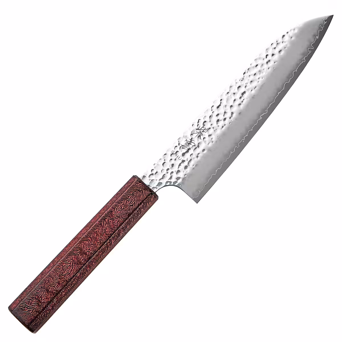 Kanetsugu Shiun Santoku 17 cm Red VG-10